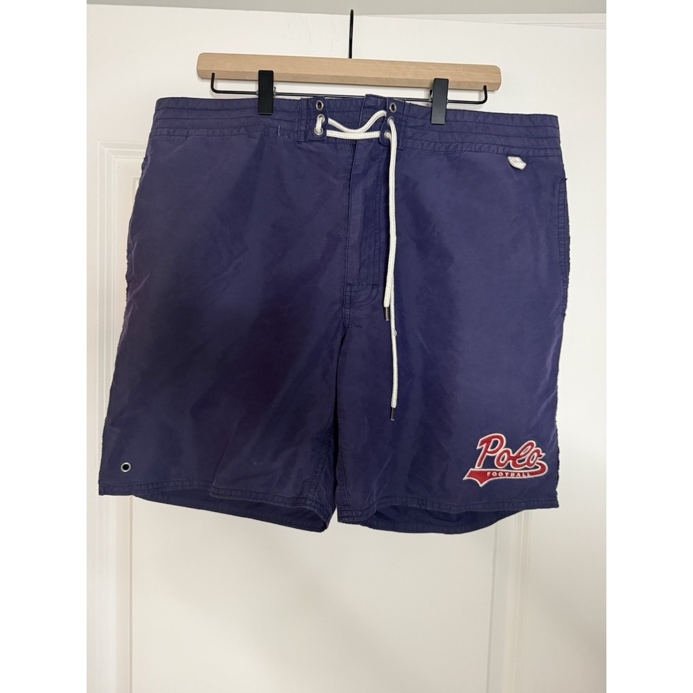 Vintage Polo Ralph Lauren Polo Football Swim Trunks Shorts Size 36